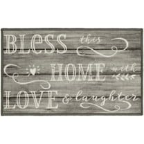 Mainstays Bless Home 17" x 30" Wood-Inspired Indoor Accent Rug