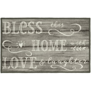Mainstays Bless Home 17" x 30" Wood-Inspired Indoor Accent Rug