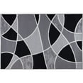 thumbnail image 1 of Mainstays Block Polypropylene Rug, 4'11" x 7', Black, 1 of 5