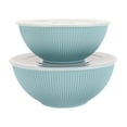 thumbnail interactive-video image 1 of Mainstays Blue 4-Piece Eco-Friendly Recycled Plastic Serve Bowl Set, 1 of 13