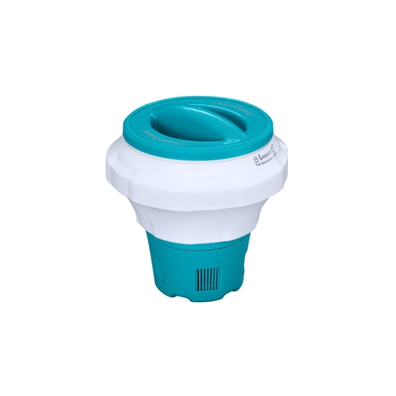 Mainstays Blue Floating Collapsible Pool Chlorine Dispenser for Up to 3 in Tablets