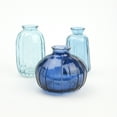 Mainstays Blue Glass 3Piece Bud Vase Set