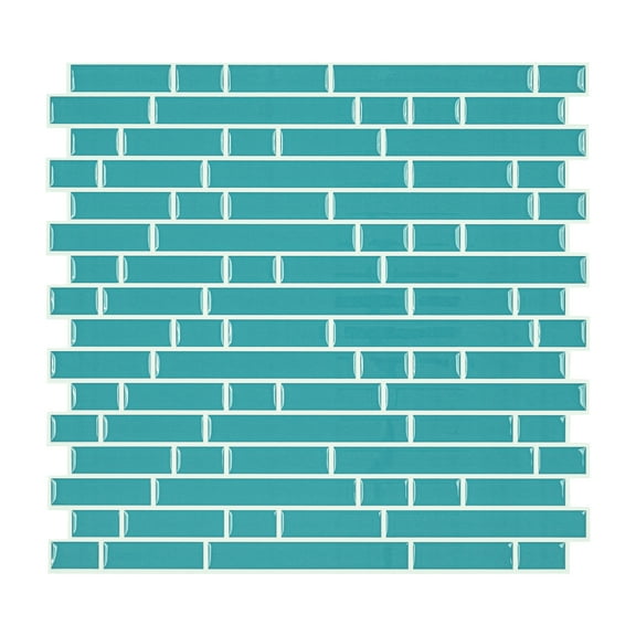 Mainstays Blue Interlocking Peel & Stick Mosaic Wall Tile (2.84 Sqft / pack)