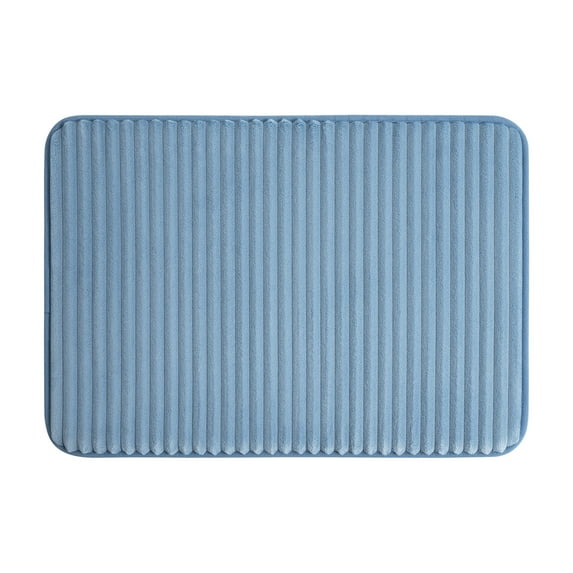 Mainstays Blue Performance Foam 17"x 24" Bath Rug