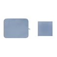 thumbnail interactive-video image 1 of Mainstays Blue Polyester Dish Dry Mat & Blue Cotton Dishcloth 2 Piece Set, 1 of 9