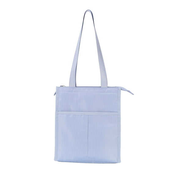 Mainstays Blue Polyester Zippered Reusable Lunch Bag