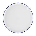thumbnail interactive-video image 1 of Mainstays Blue Rim Stoneware Dinner Plate, 1 of 7