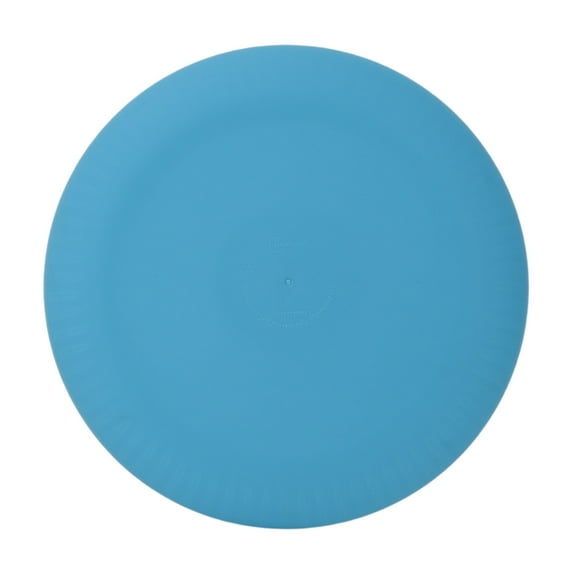 Mainstays Round Plastic Ribbed Plate, 10.5", Blue