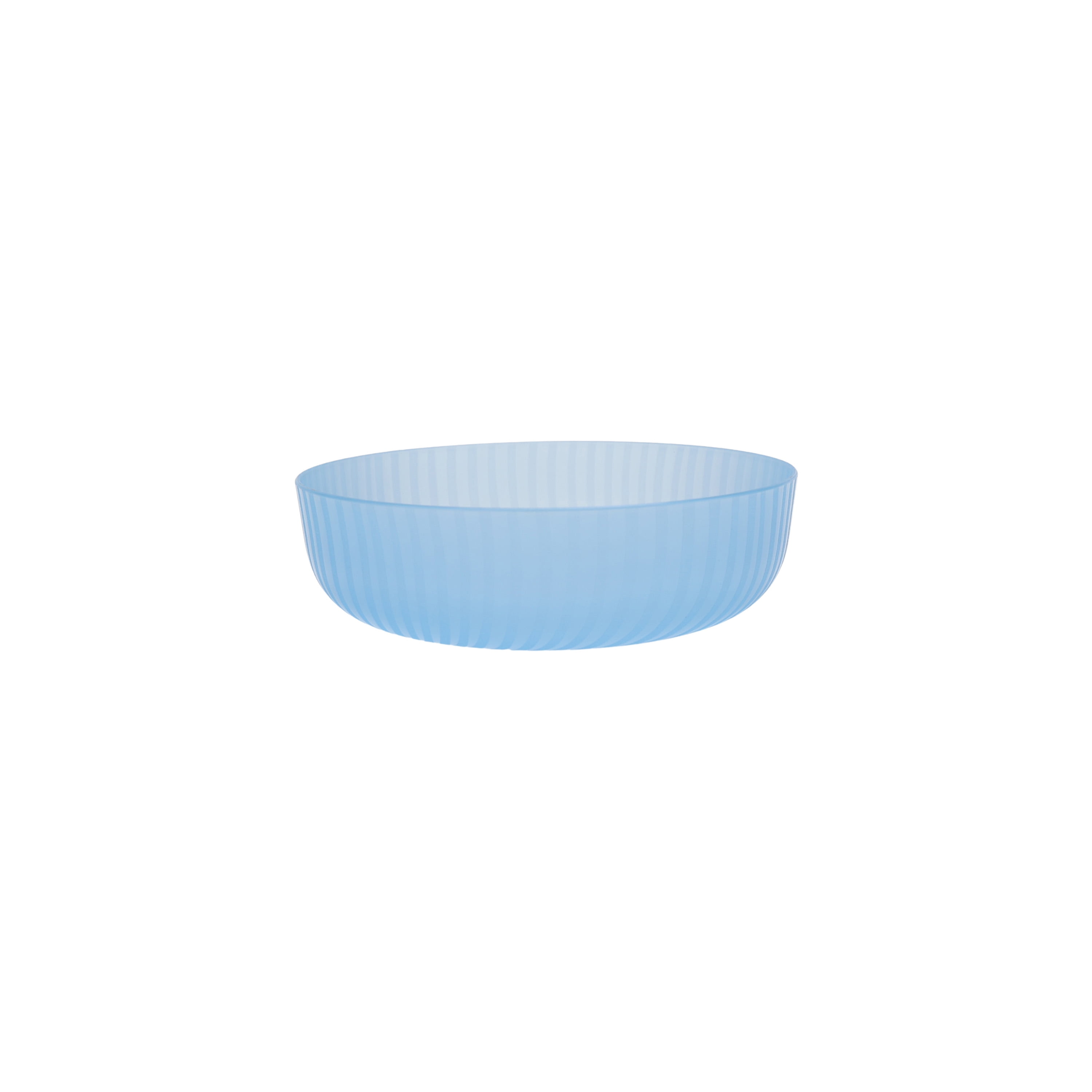 Mainstays - Blue Round Plastic Swirl Pattern Dinner Bowl, 42-Ounce