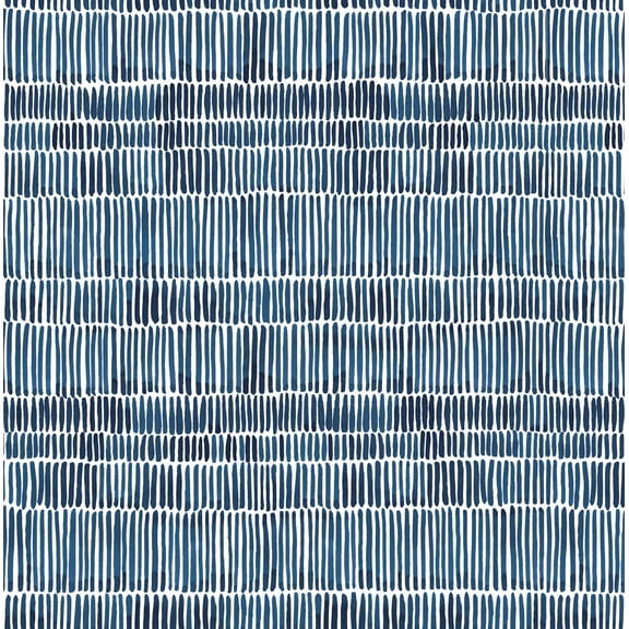 Mainstays Blue Sketched Lines, Peel and Stick Wallpaper 13.35 Sq. Ft.
