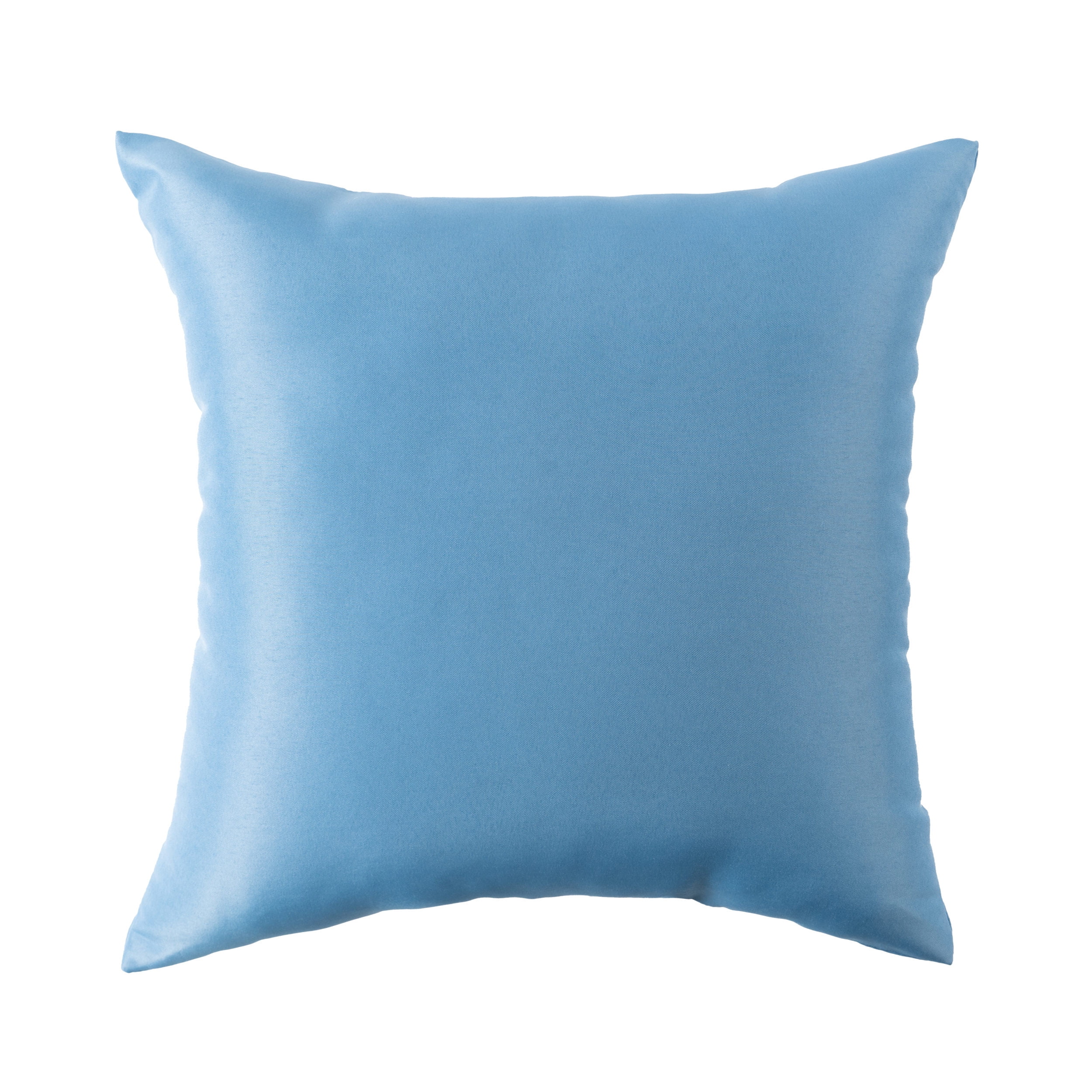 Mainstays Blue Solid Reversible Outdoor Throw Pillow 16 Inch Blue
