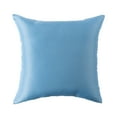 thumbnail image 1 of Mainstays Blue Solid Reversible Outdoor Throw Pillow 16 Inch Blue, 1 of 6