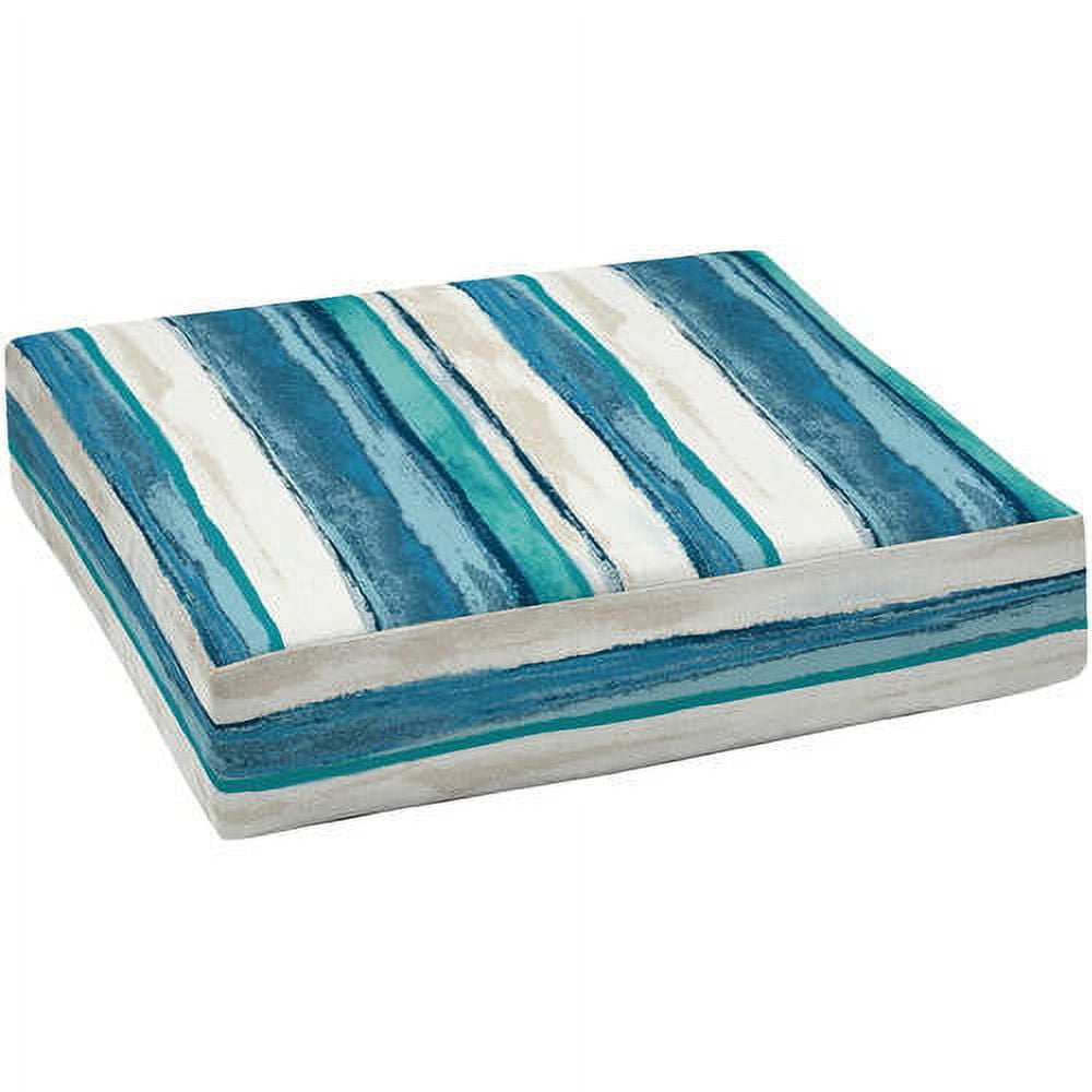 Mainstays Blue Stripe 24" x 24" Outdoor Patio Deep Seat Bottom Cushion