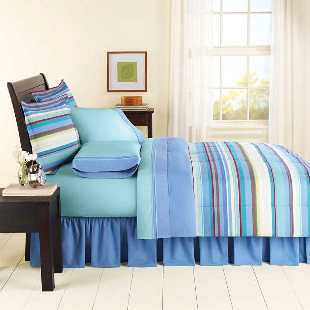 Mainstays Blue Stripe Bed in a Bag