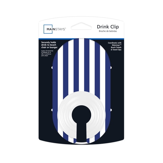 Mainstays Drink Clip, Blue Stripe