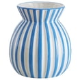 thumbnail image 1 of Mainstays Blue and White Striped Ceramic Vase, 1 of 7