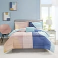 thumbnail image 1 of Mainstays Blush Aiden 8 Piece Bed in a Bag Comforter Set with Sheet Set, King, 1 of 11