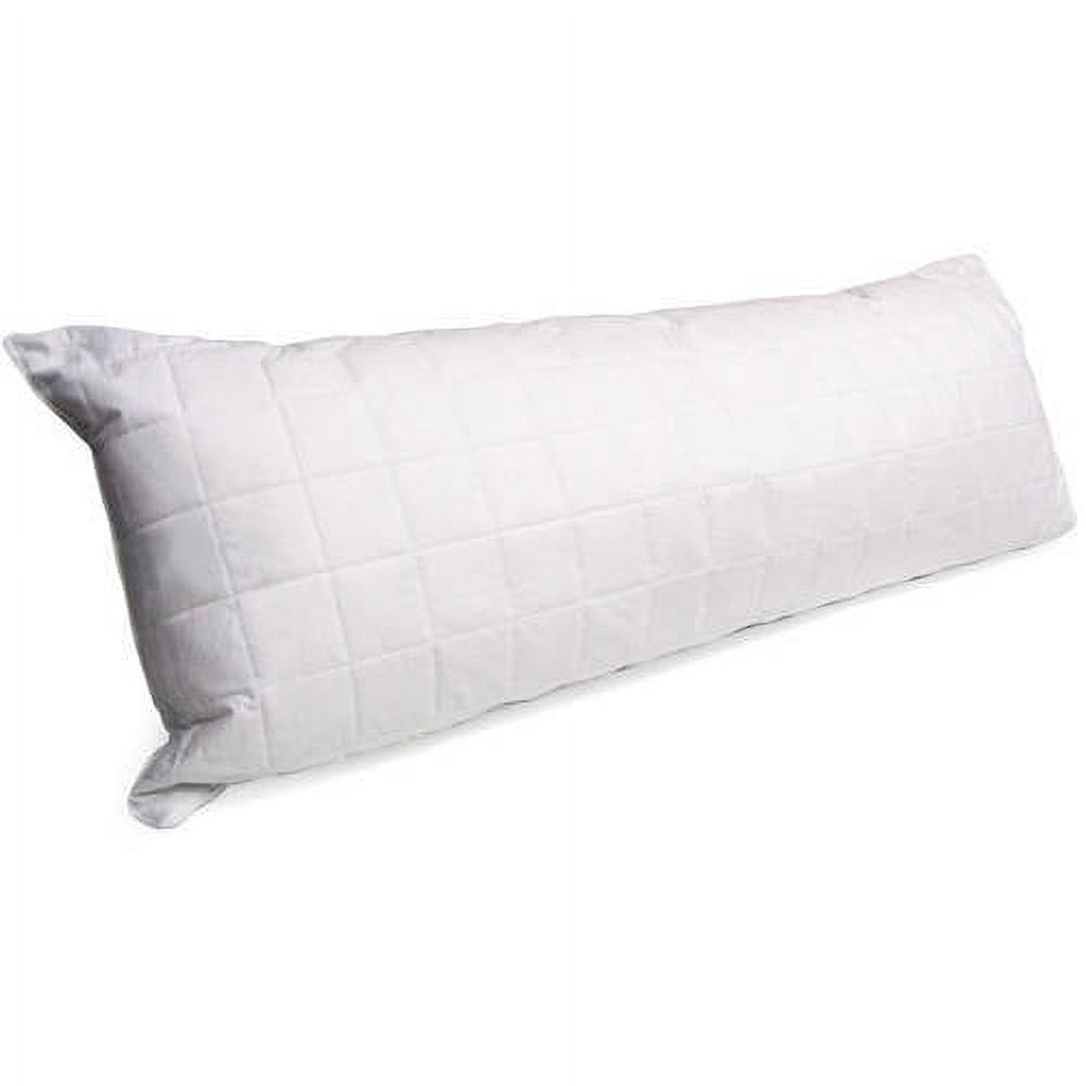 Mainstays Body Pillow with Quilted Cotton Cover, 20"x 54" - image 1 of 10