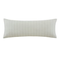 Mainstays Microfiber Body Pillowcase - Beige & White Stripe - 20"x52" - 1 Pack