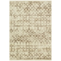 Mainstays Bohemian Diamond Brown Indoor Area Rug, 7' x 10'