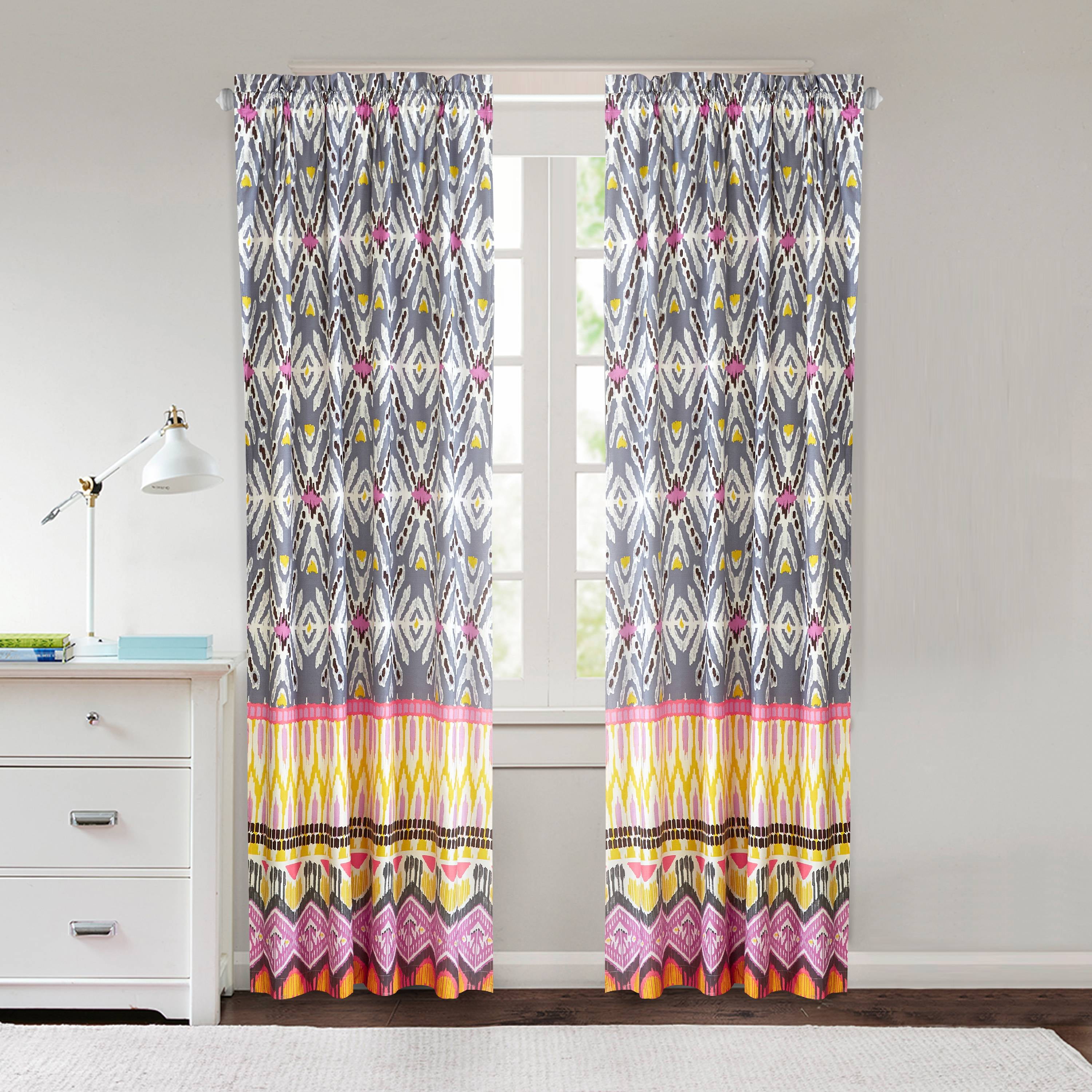 Mainstays Boho Kamalia Curtain Panel, Set of 2, Multiple Sizes ...