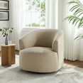 thumbnail image 1 of Mainstays Boucle Swivel Accent Chair, Taupe, 1 of 15