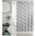 thumbnail image 1 of Mainstays Braid 13 Piece Shower Curtain and Hook Set, 72 x 72, Black/White, 1 of 6