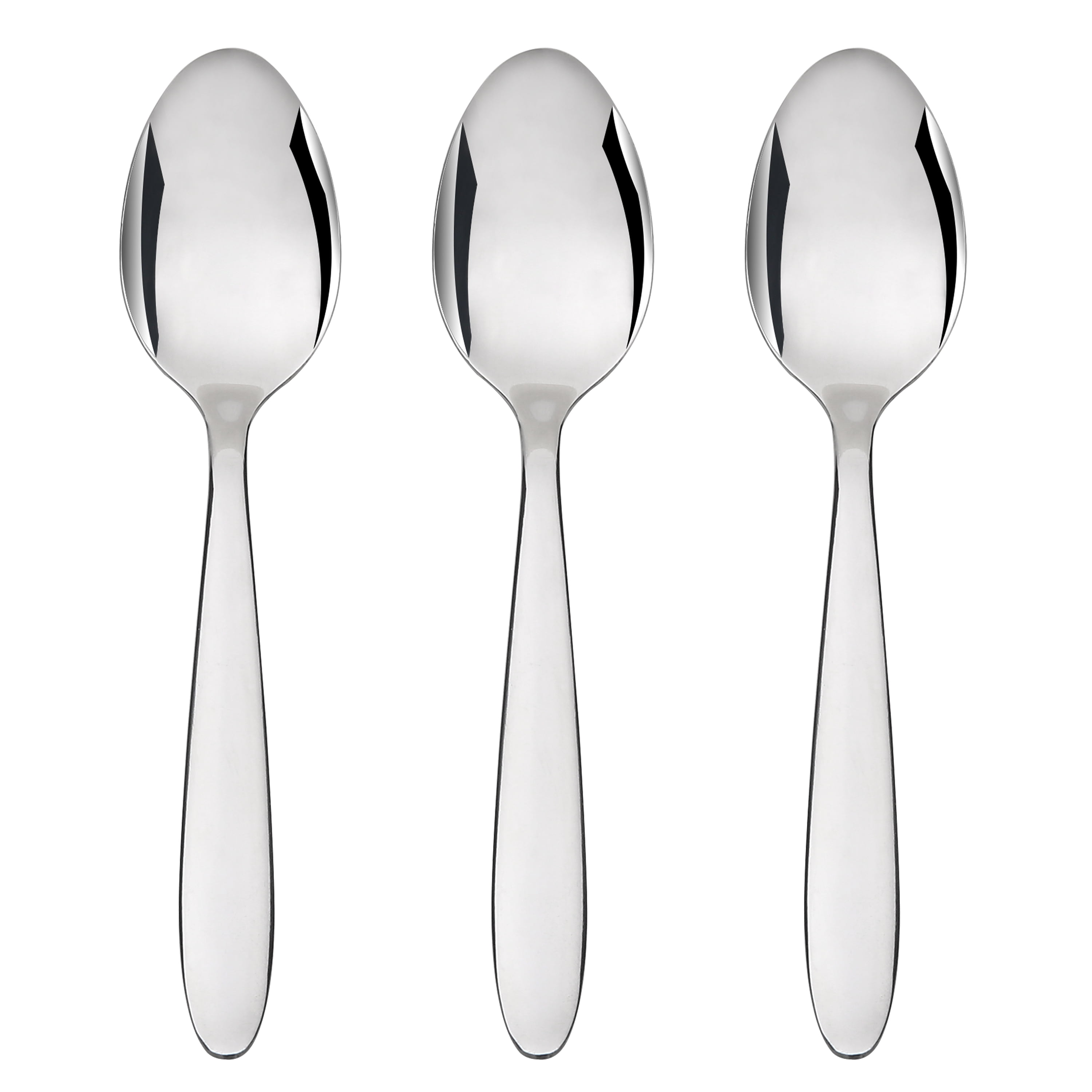 Mainstays Stainless Steel Dinner Spoon Set 3-Piece Silver Durable