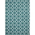 thumbnail image 1 of Mainstays Bright Eyed Suzy Polypropylene Teal/White Indoor Area Rug, 5' x 7', 1 of 6
