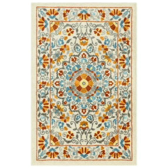 Mainstays Bright Persian Medallion Multicolor Indoor Accent Rug, 2'6" x 3'10"