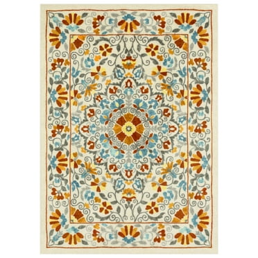 Mainstays Farmhouse Faux Sisal Olefin Gray Border Indoor Runner Rug, 1 ...