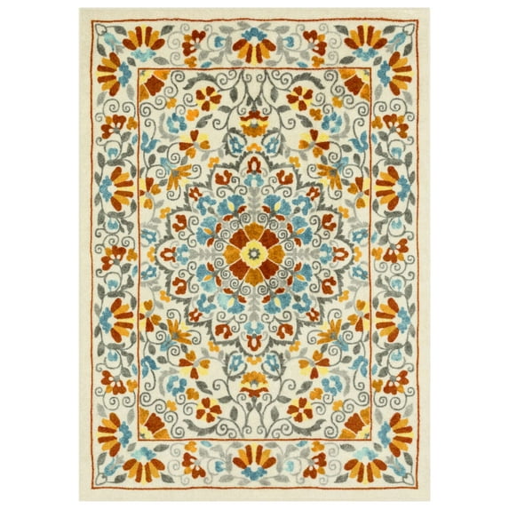 Mainstays Bright Persian Medallion Multicolor Indoor Area Rug, 7'x10'