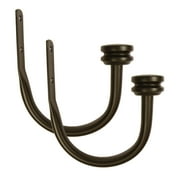 Mainstays 2 Bronze Cap Curtain Holdbacks