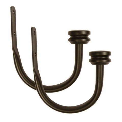 Mainstays 2 Bronze Cap Curtain Holdbacks