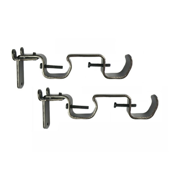 Mainstays 2 Double Rod Converter Brackets, Bronze