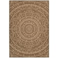thumbnail image 1 of Mainstays Brown Medallion 6'6" x 9'6" Outdoor Olefin Area Rug, 1 of 8