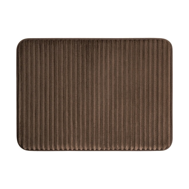 Mainstays Brown Performance Foam 17"x 24" Bath Rug