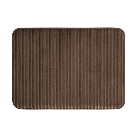 Mainstays Brown Performance Foam 20"x 32" Bath Rug
