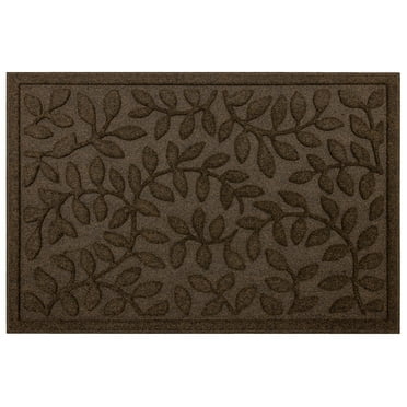 Mainstays Brown Rambling Vine Utility Polyester Outdoor Doormat, 24" x 36"