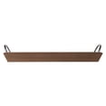 thumbnail image 1 of Mainstays Brown Wooden 18" x 10" Tabletop Tray with Chrome Handles, 1 of 5