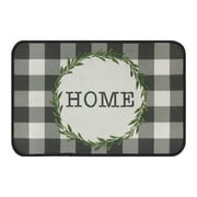 Mainstays Buffalo Check Home Kitchen Rug - 20" x 30" - 65% Polypropylene/ 35% Polyester - Grey