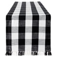 thumbnail image 1 of Mainstays Buffalo Plaid Woven Cotton Runner, 1 Piece, Black and White, 1 of 5