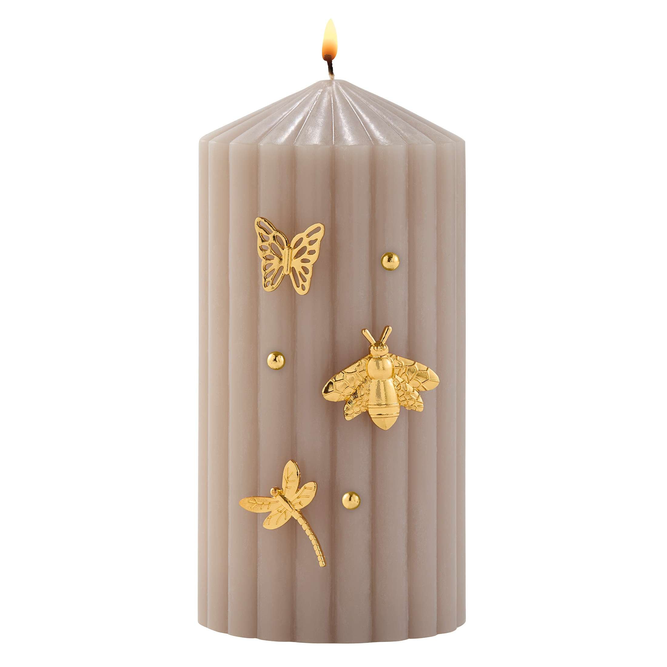 Mainstays Botanical Bug Candle Charms Set for Flute, Pillar