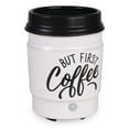 thumbnail image 1 of Mainstays "But First, Coffee" Ceramic Wax Warmer, Single Pack, White, 1 of 5