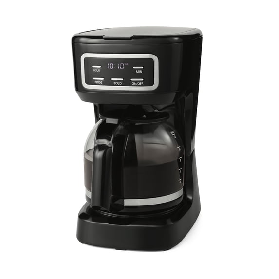 Mainstays 12-Cup Black Programmable Drip Coffee Maker