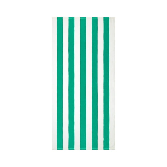 Mainstays Cabana Stripe Beach Towel, 58" x 28", Green