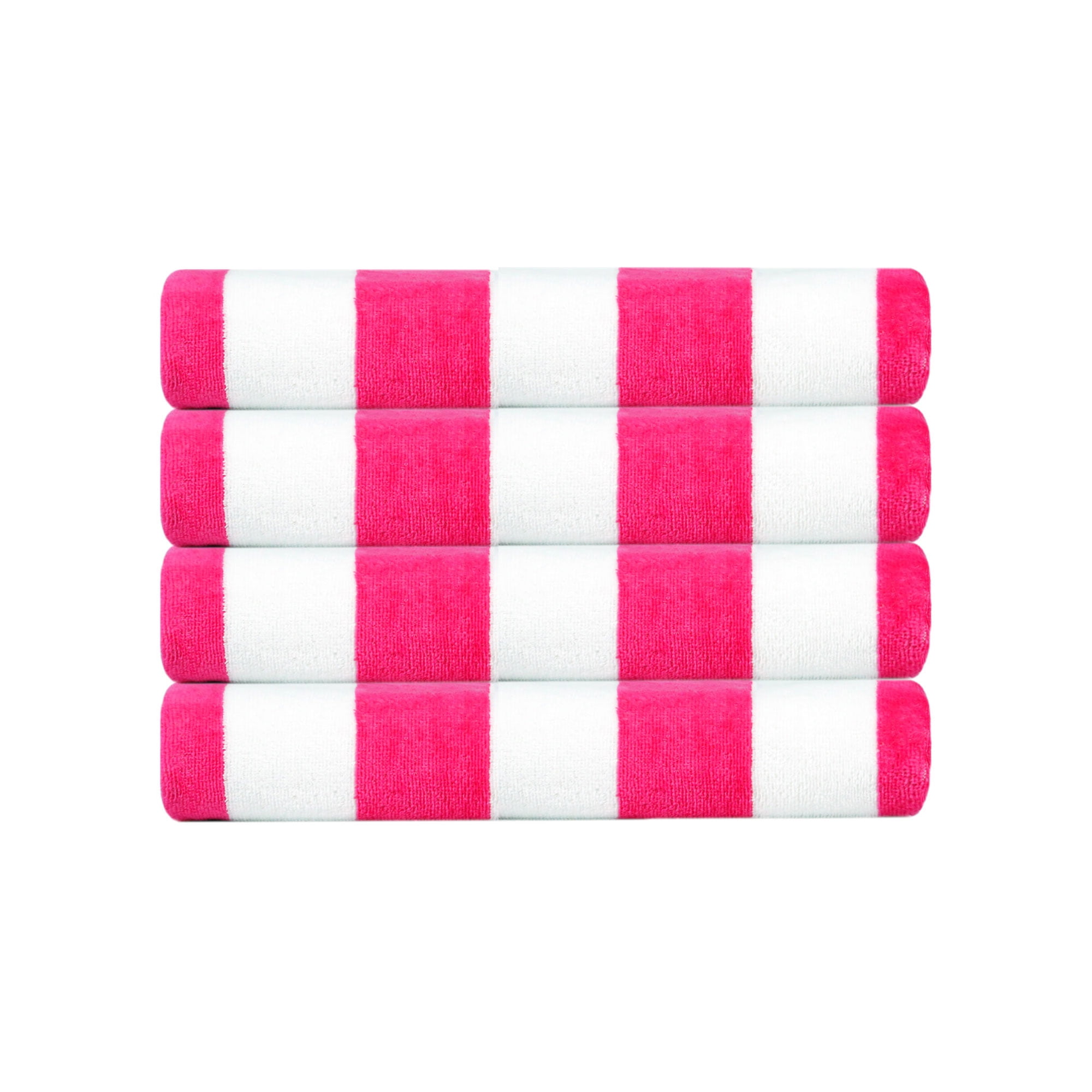 Mainstays Cabana Beach Towels 4pk, Size 58" x 28", Pink
