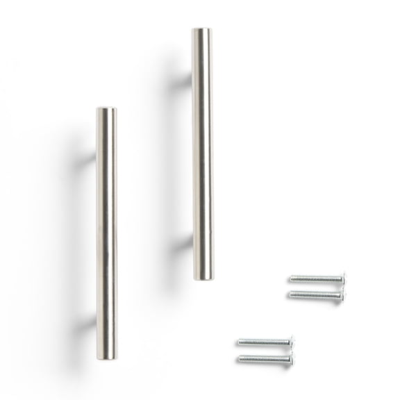 Mainstays 3-Inch Stainless Steel Bar Cabinet Pulls, 2 Pack with Hardware