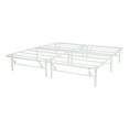 thumbnail image 1 of Mainstays Cal King 14" High Profile Foldable Steel Platform Bed Frame with Storage Space Under Frame, No Box Spring Required, White, 1 of 11