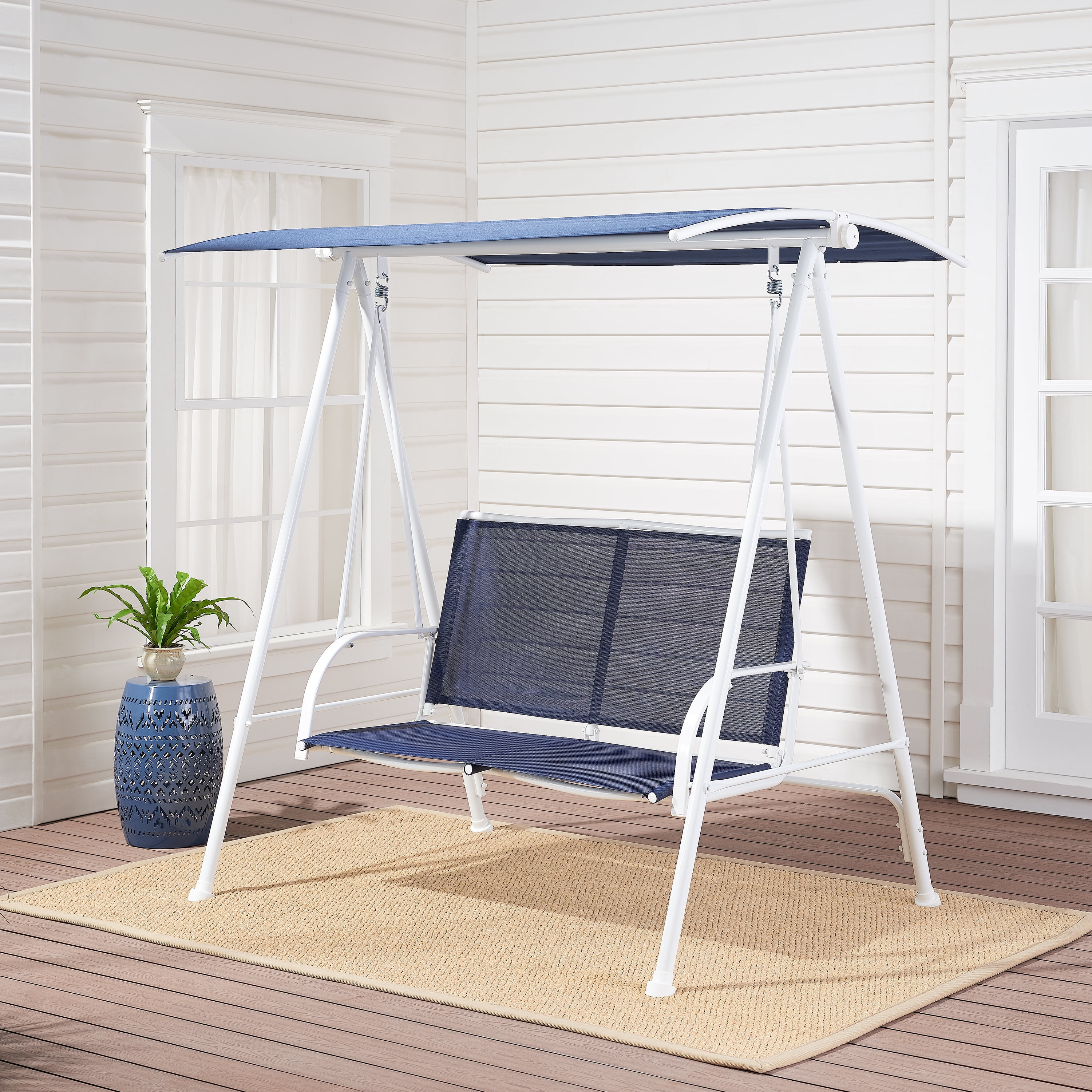 Mainstays white on sale porch swing